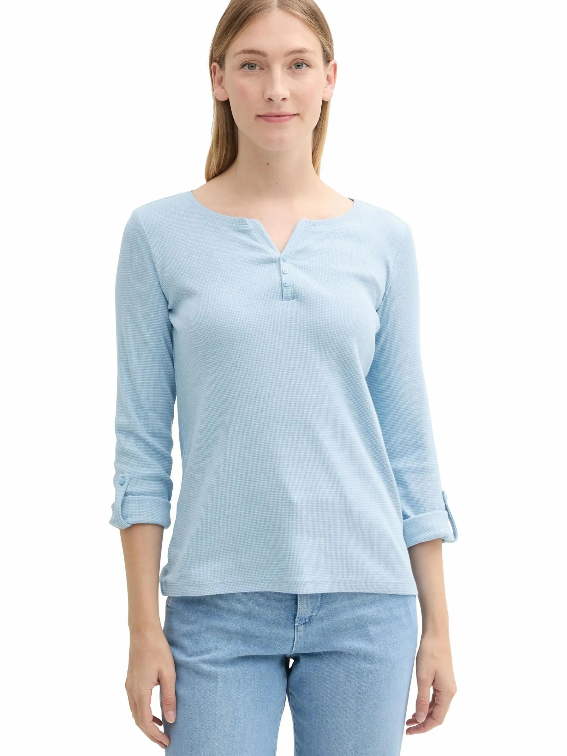 Damen Henleyshirt