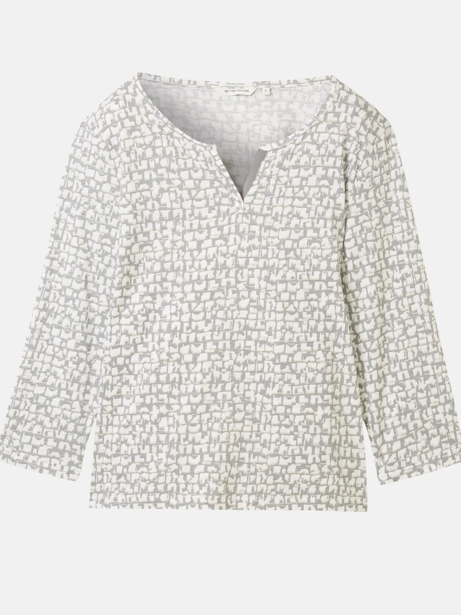 Damen Henleyshirt mit 7/8 Ärmeln