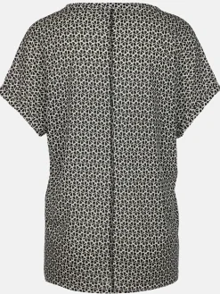Damen Henleyshirt mit Muster