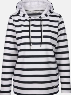 Damen Hoodie im Streifenlook