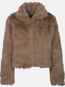 Damen Jacke mit Kunstfell