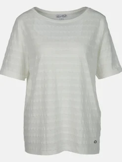 Damen Jacquard Shirt mit kurzem Arm