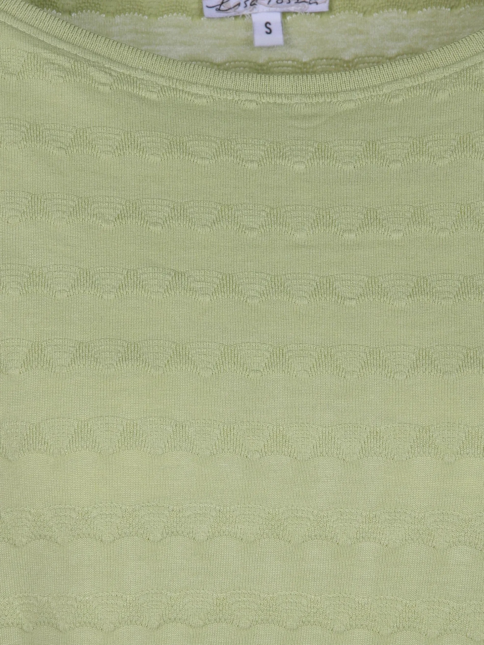 Damen Jacquard Shirt mit kurzem Arm