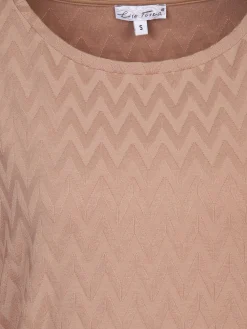 Damen Jacquard Shirt mit 3/4 Arm