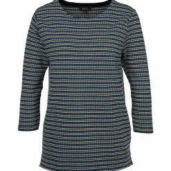 Damen Jacquard Shirt mit 3/4 Arm