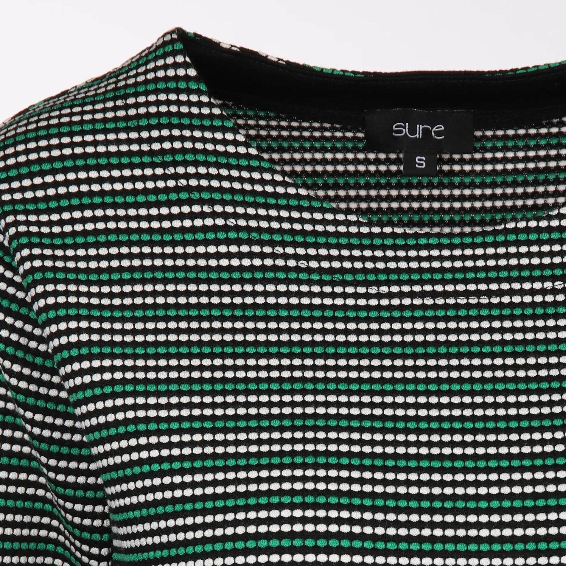 Damen Jacquard Shirt mit 3/4 Arm