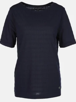 Damen Jacquard Shirt mit kurzem Arm