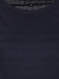 Damen Jacquard Shirt mit kurzem Arm