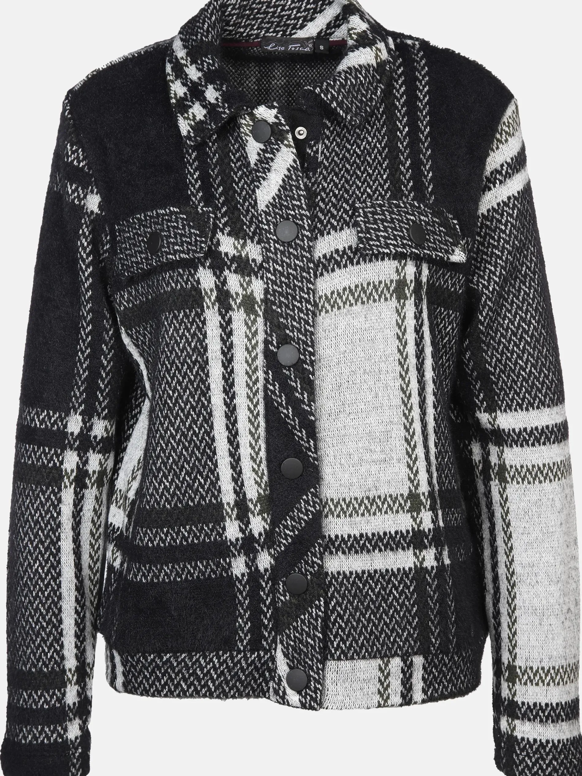 Damen Jaquard-Cardigan mit Knöpfen