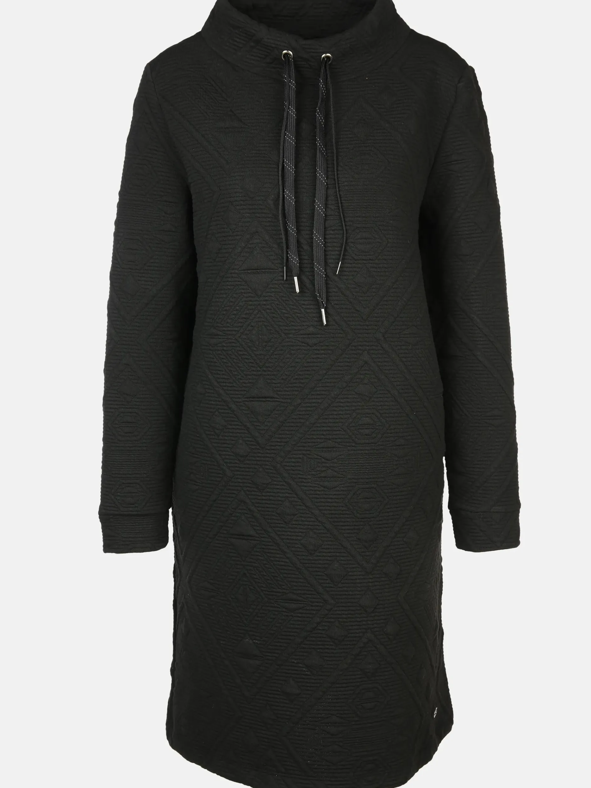 Damen Jaquardkleid mit Stehkragen