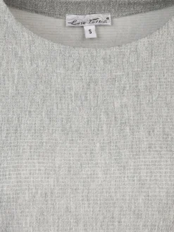 Damen Jaquard-Shirt mit Ripp-Struktur