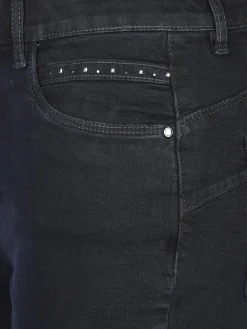 Damen Jeanshose mit Strasssteinchen