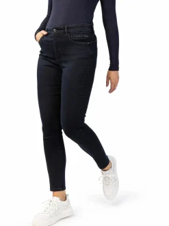 Damen Jeanshose mit Strasssteinchen