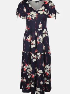 Damen Jerseykleid mit Alloverprint