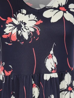 Damen Jerseykleid mit Alloverprint