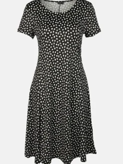 Damen Jerseykleid mit Alloverprint