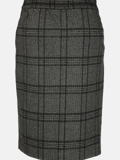 Damen Jerseyrock im Karodessin