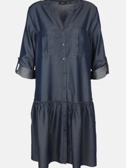 Damen Kleid in Jeansoptik