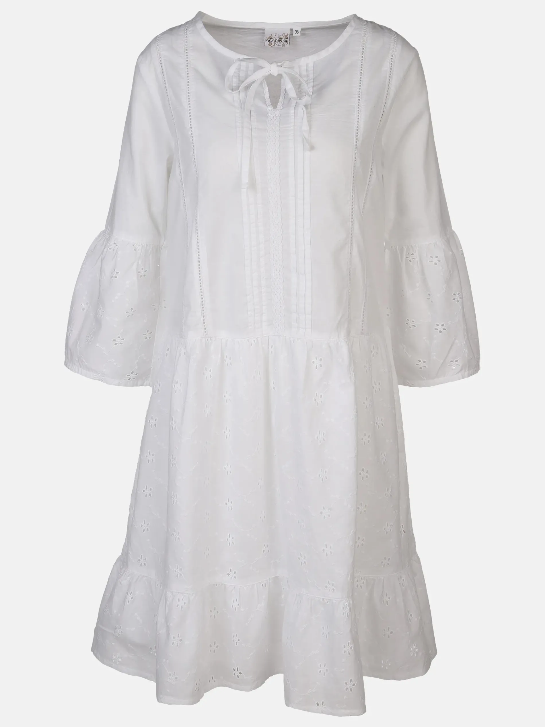 Damen Kleid mit Lochspitze