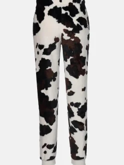 Damen Kuschelfleecehose mit Motiv