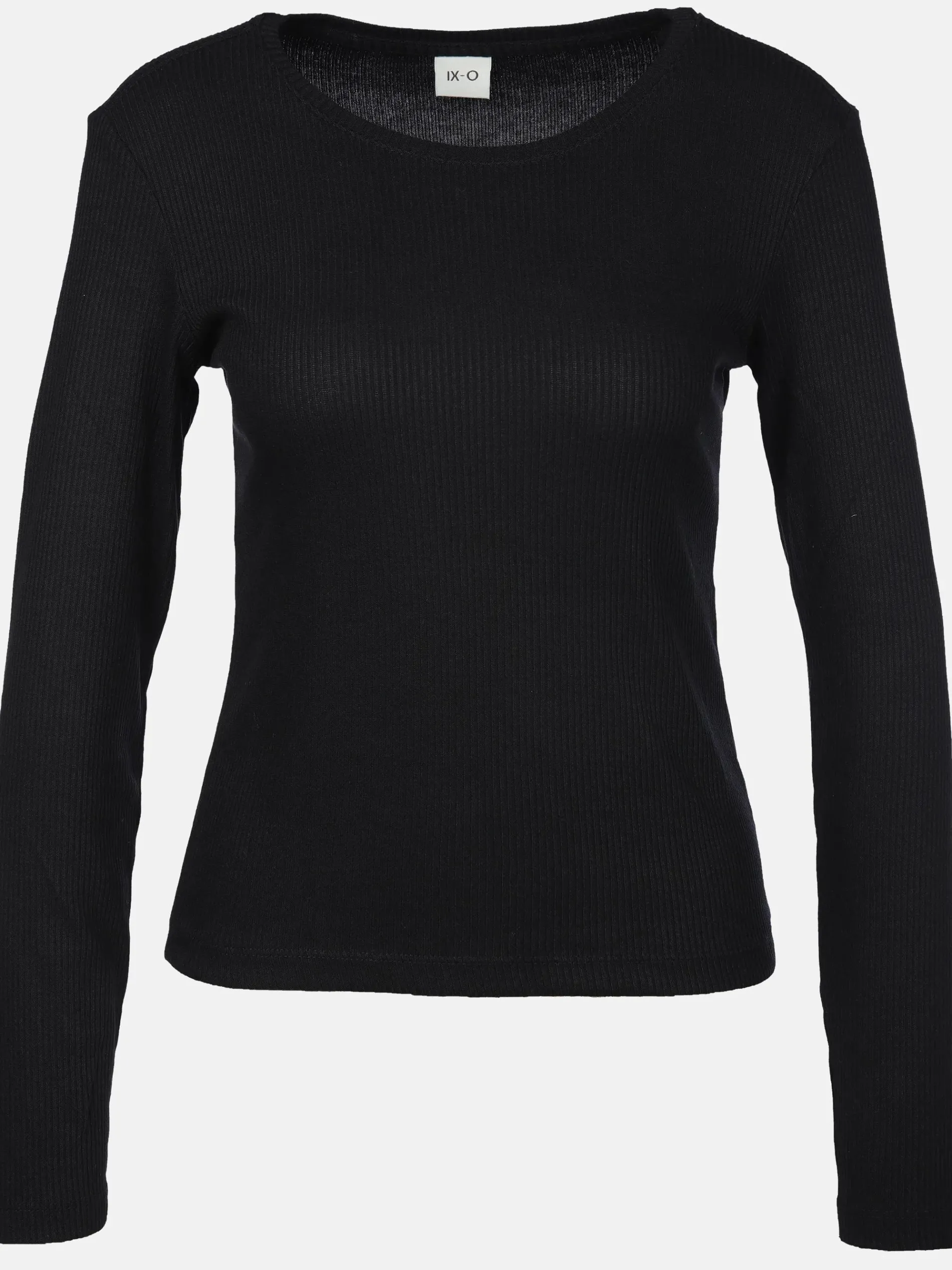 Damen Langarmshirt in Ripp-Optik