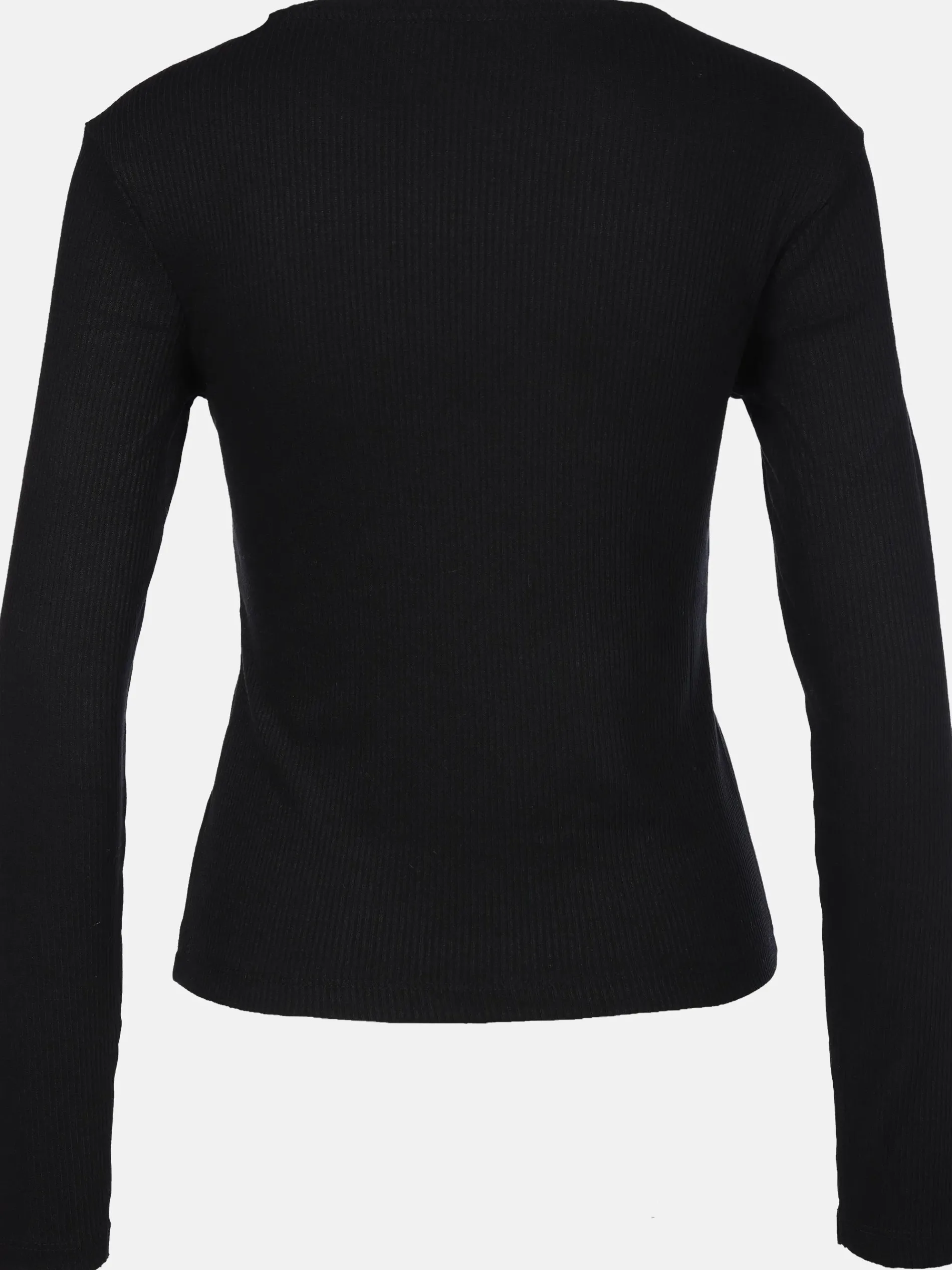 Damen Langarmshirt in Ripp-Optik