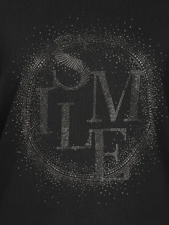 Damen Langarmshirt mit Glitzernieten