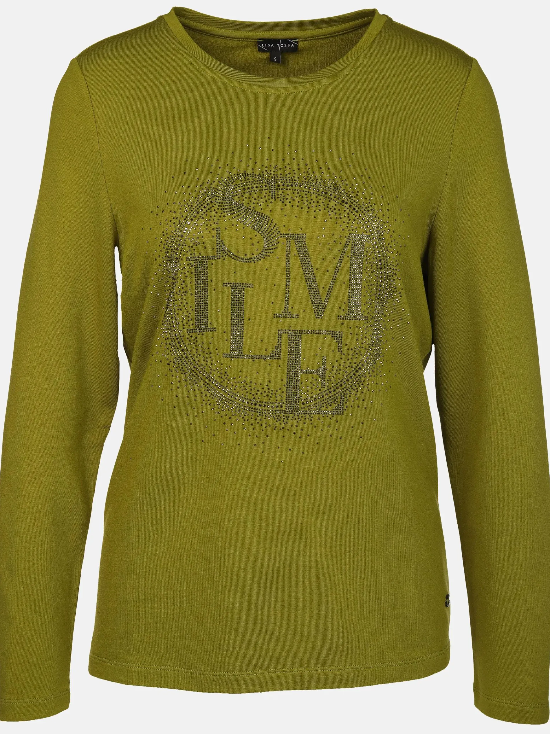 Damen Langarmshirt mit Glitzernieten