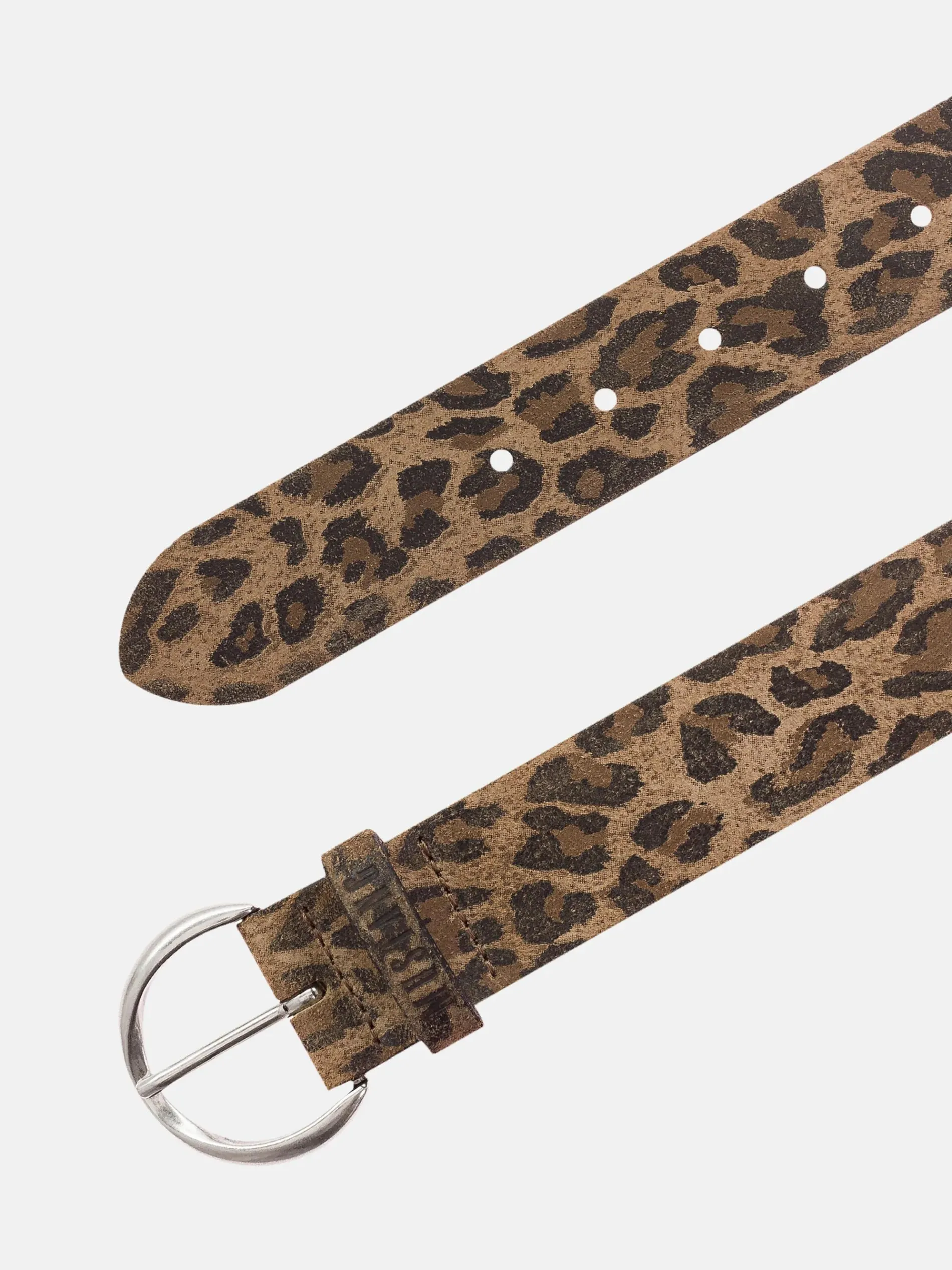 Damen Ledergürtel im Leoprint 40 mm breit