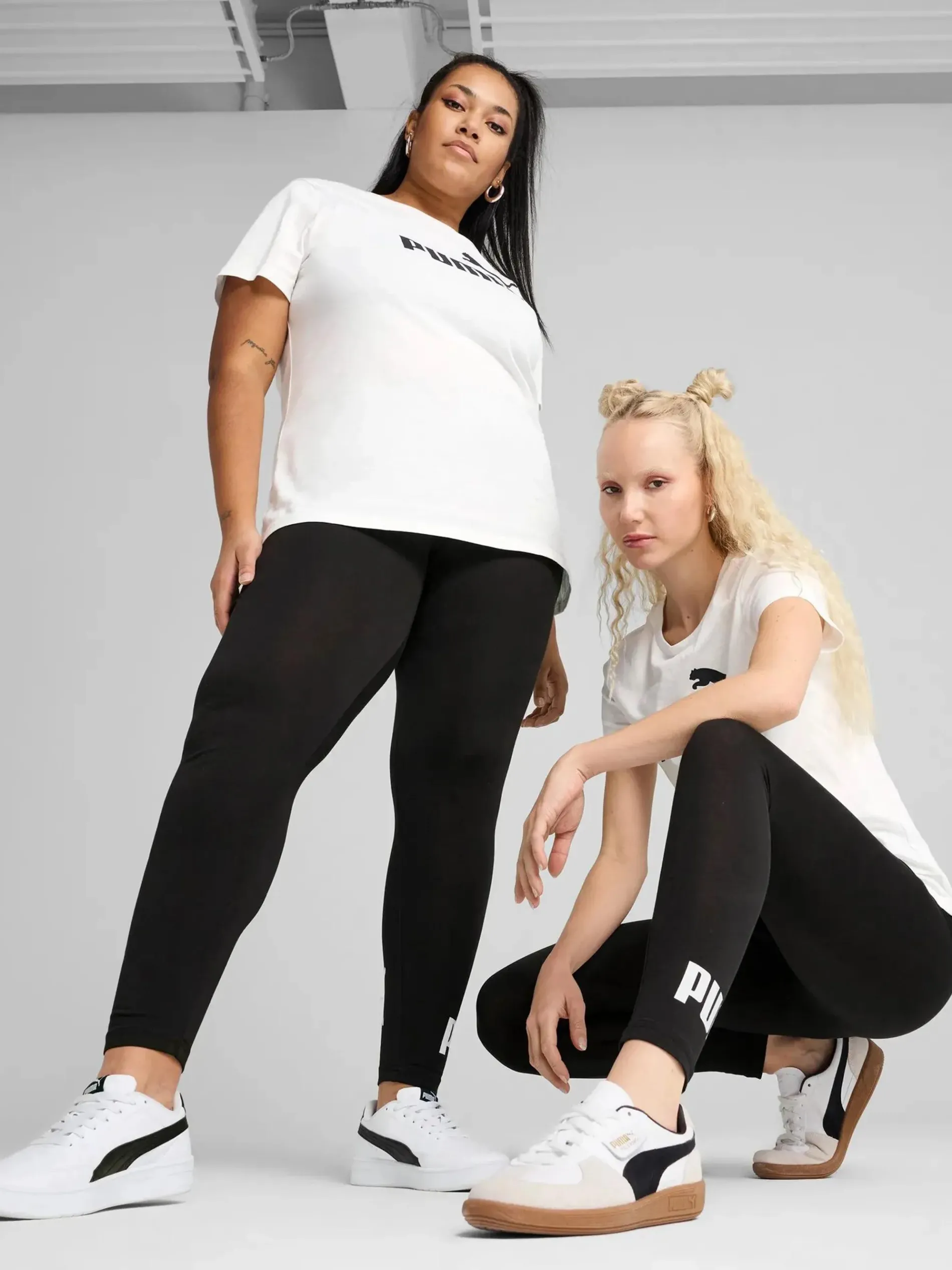 Damen Leggings mit Logoprint