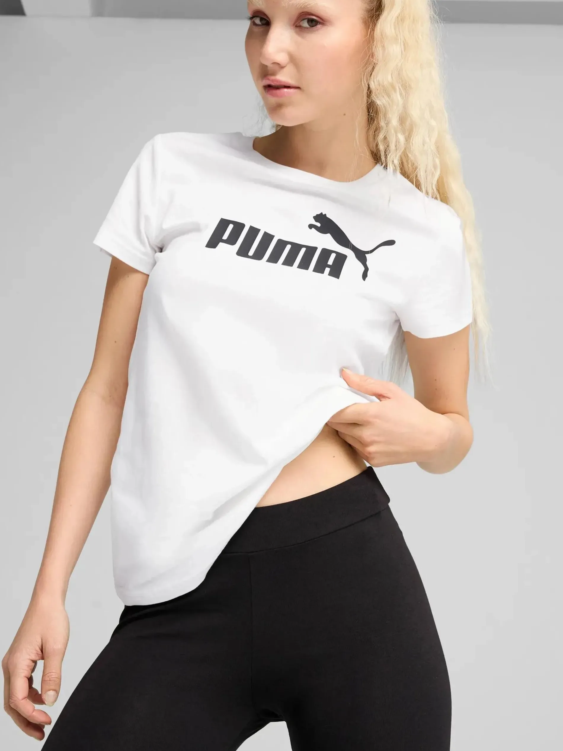 Damen Leggings mit Logoprint