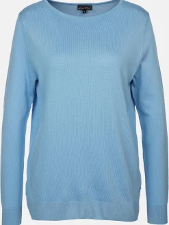 Damen Leichtpullover mit rundem Ausschnitt