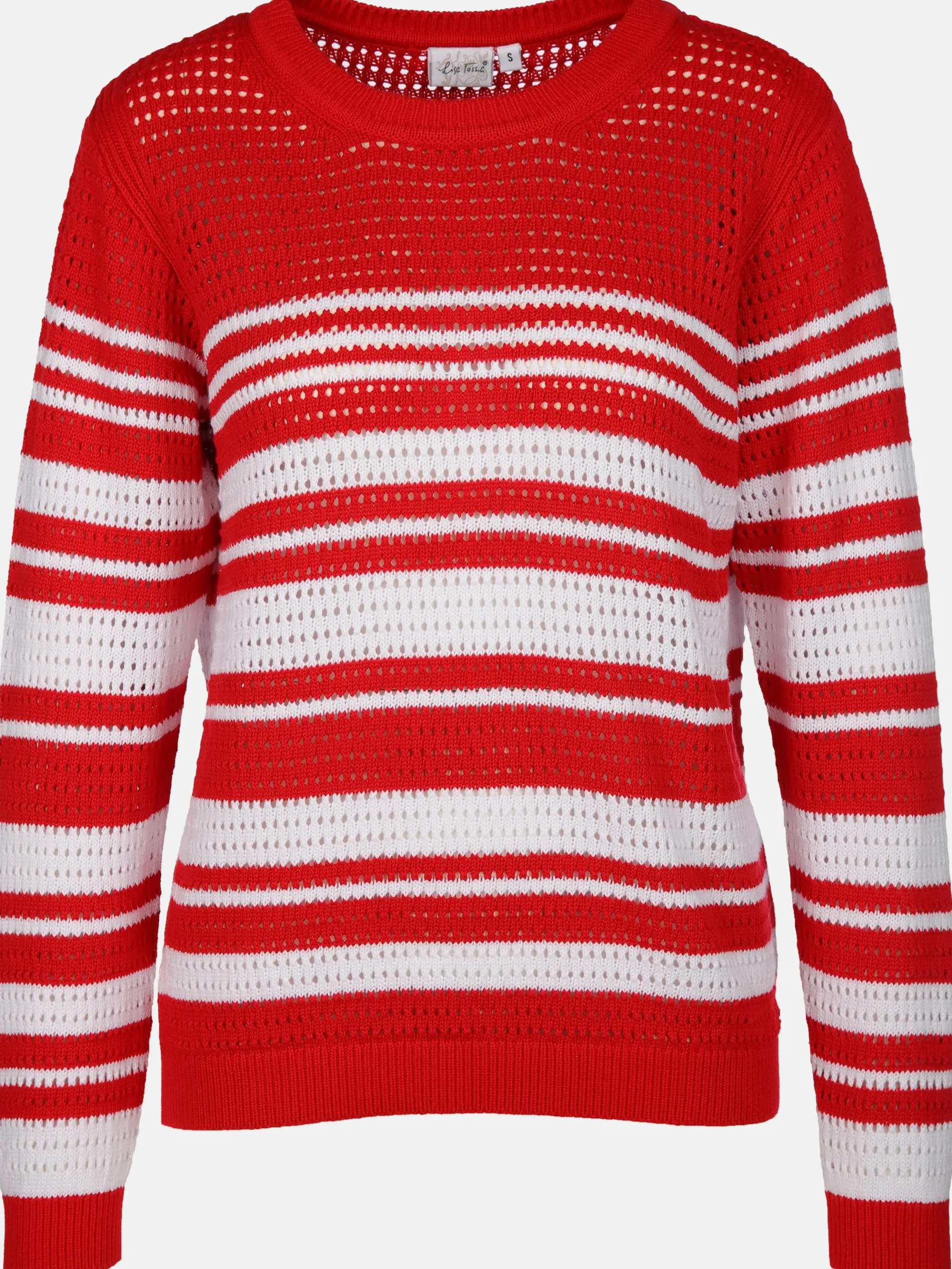 Damen Lochstrickpullover