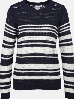 Damen Lochstrickpullover