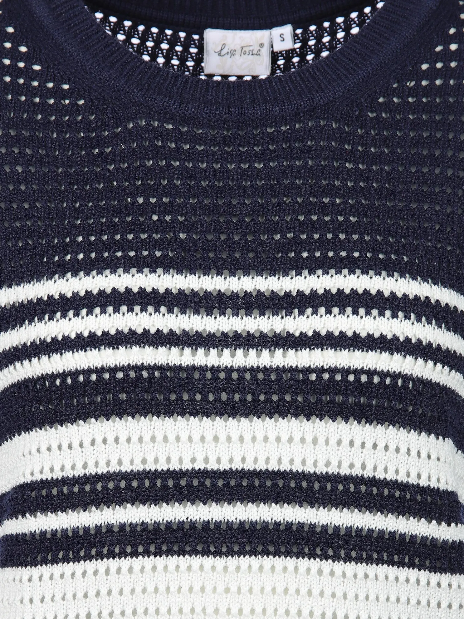 Damen Lochstrickpullover