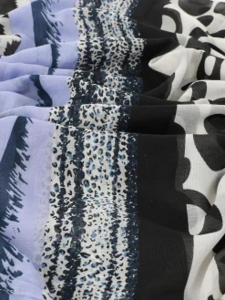 Damen Loop im abstrakten Animalprint