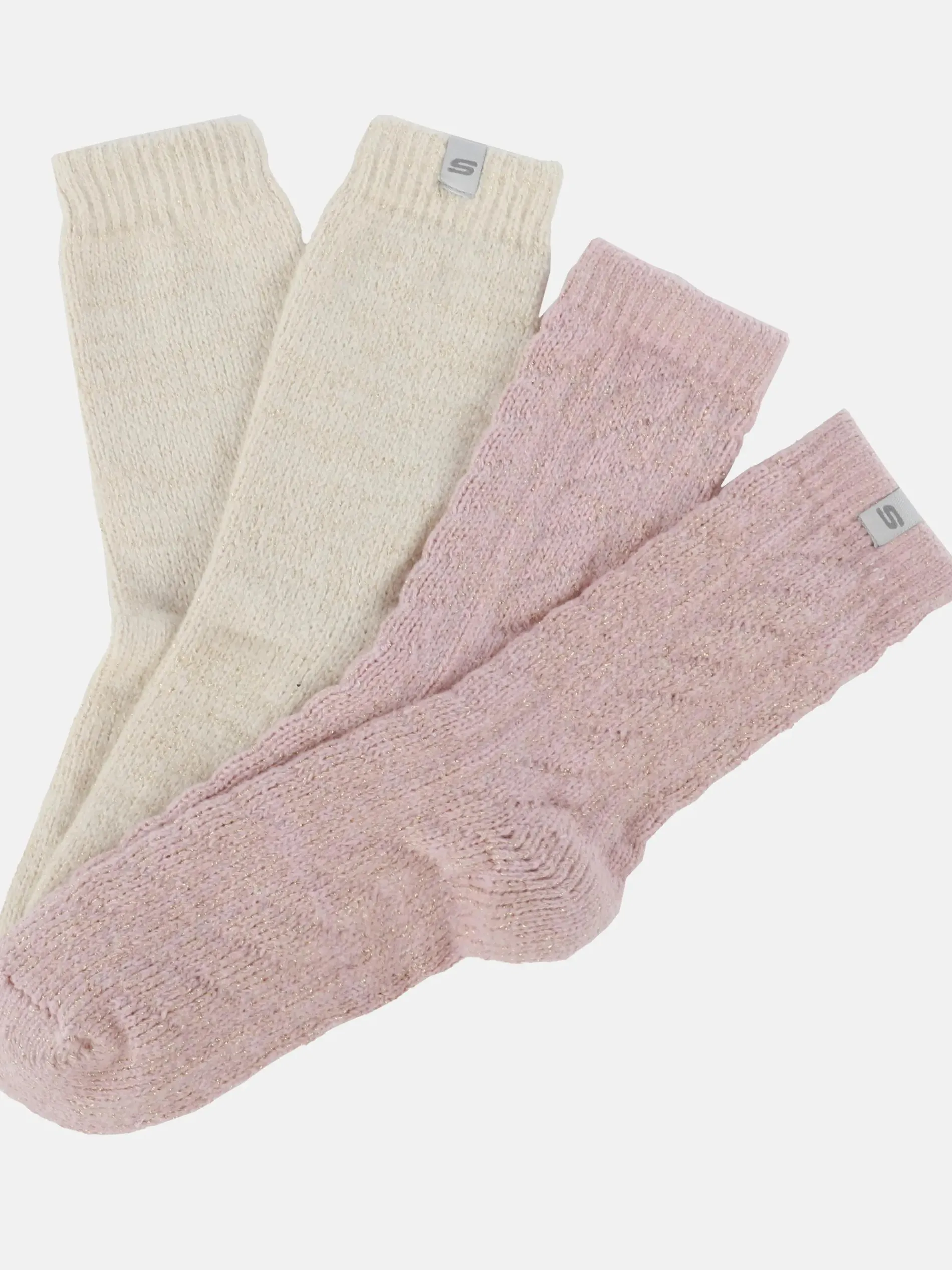 Damen Lurexsocken im 2er Pack