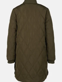 Damen Mantel mit Rautensteppung