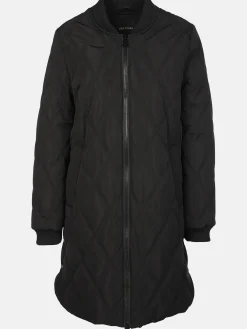 Damen Mantel mit Rautensteppung