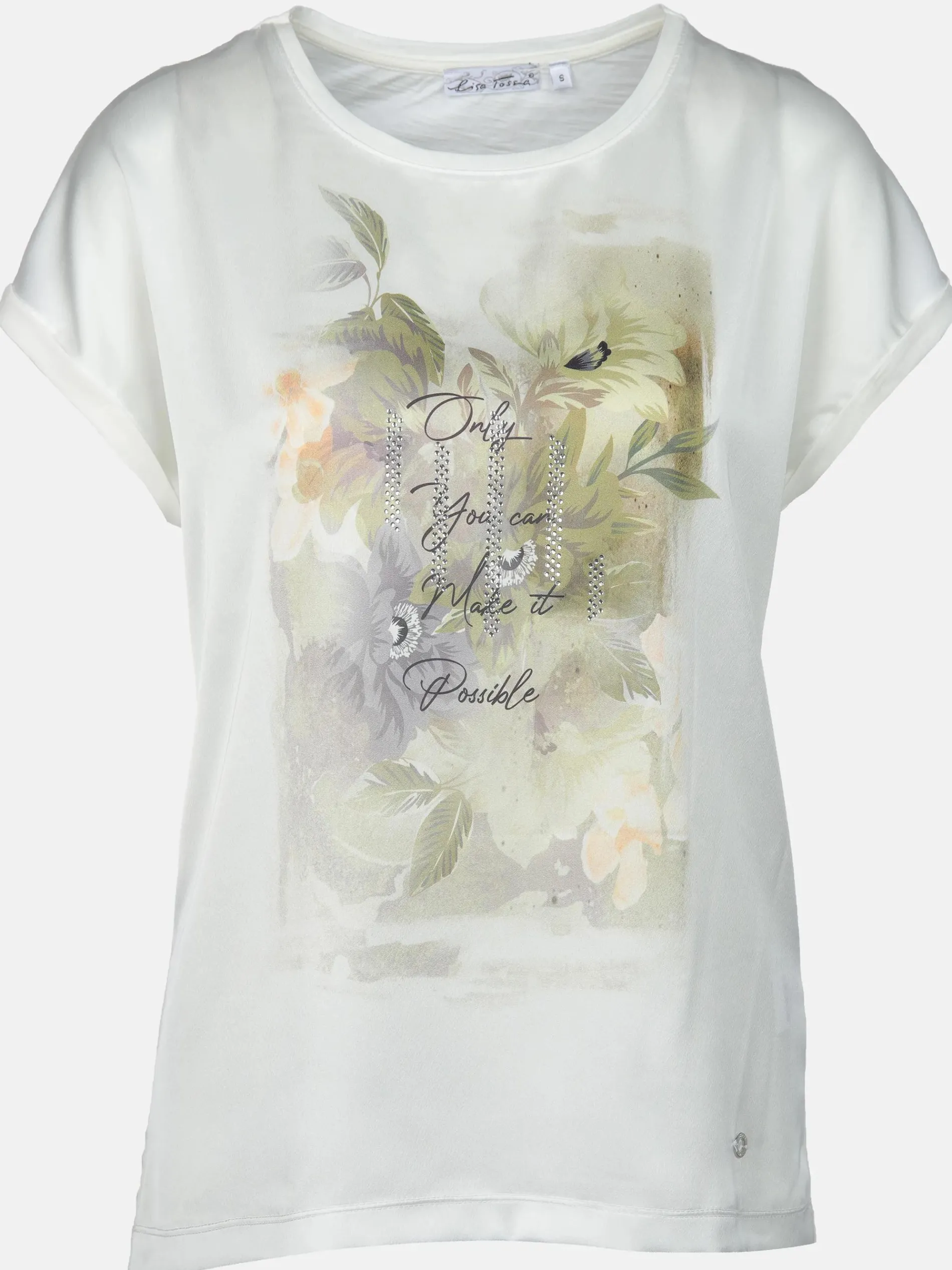 Damen Materialmix Shirt