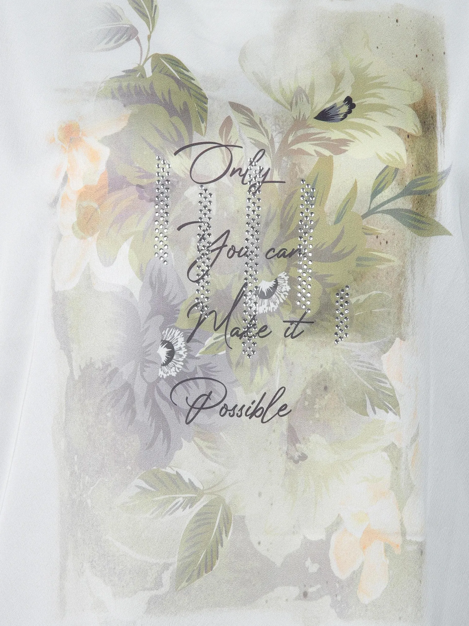 Damen Materialmix Shirt