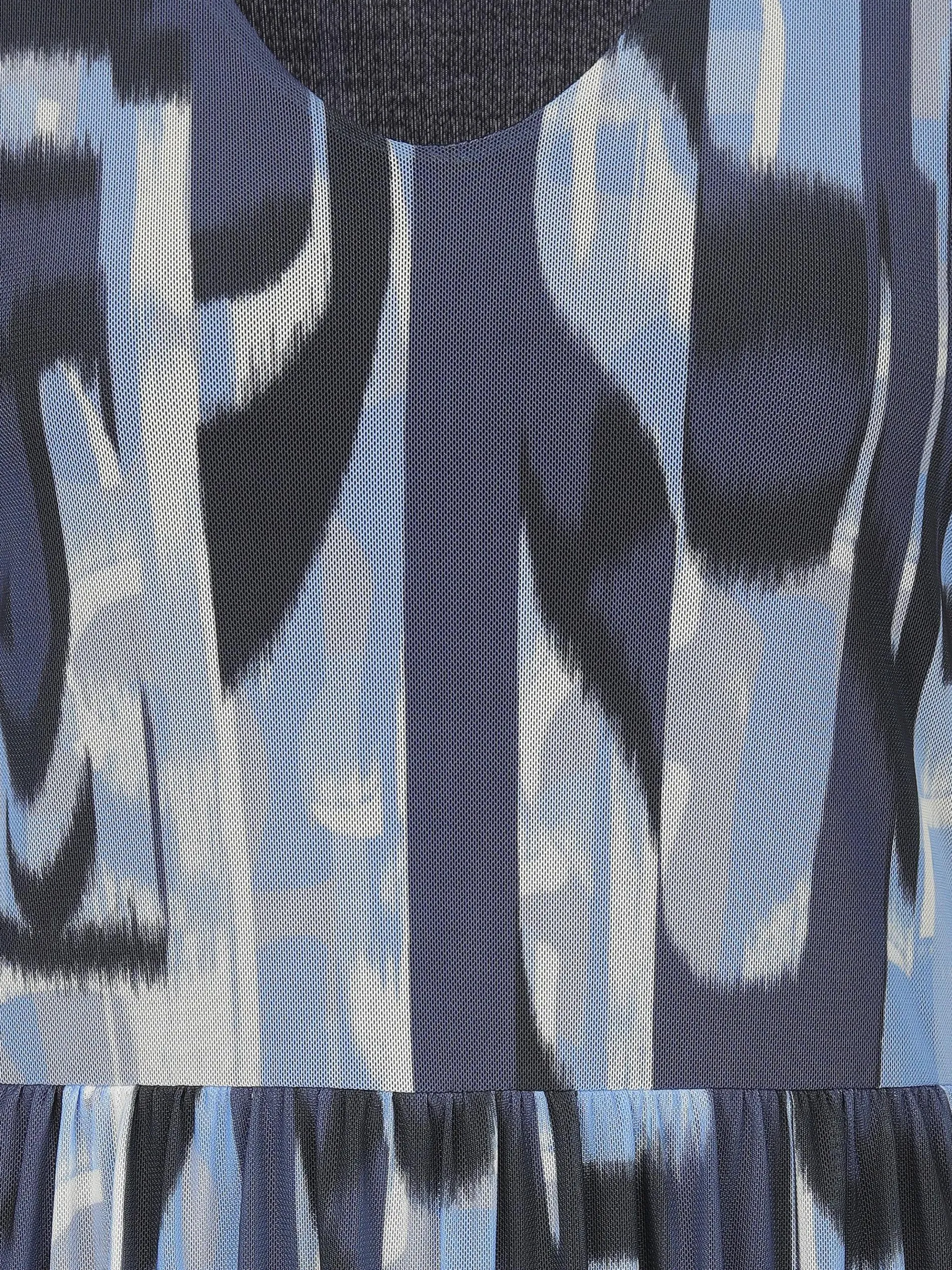 Damen Meshkleid mit Alloverprint
