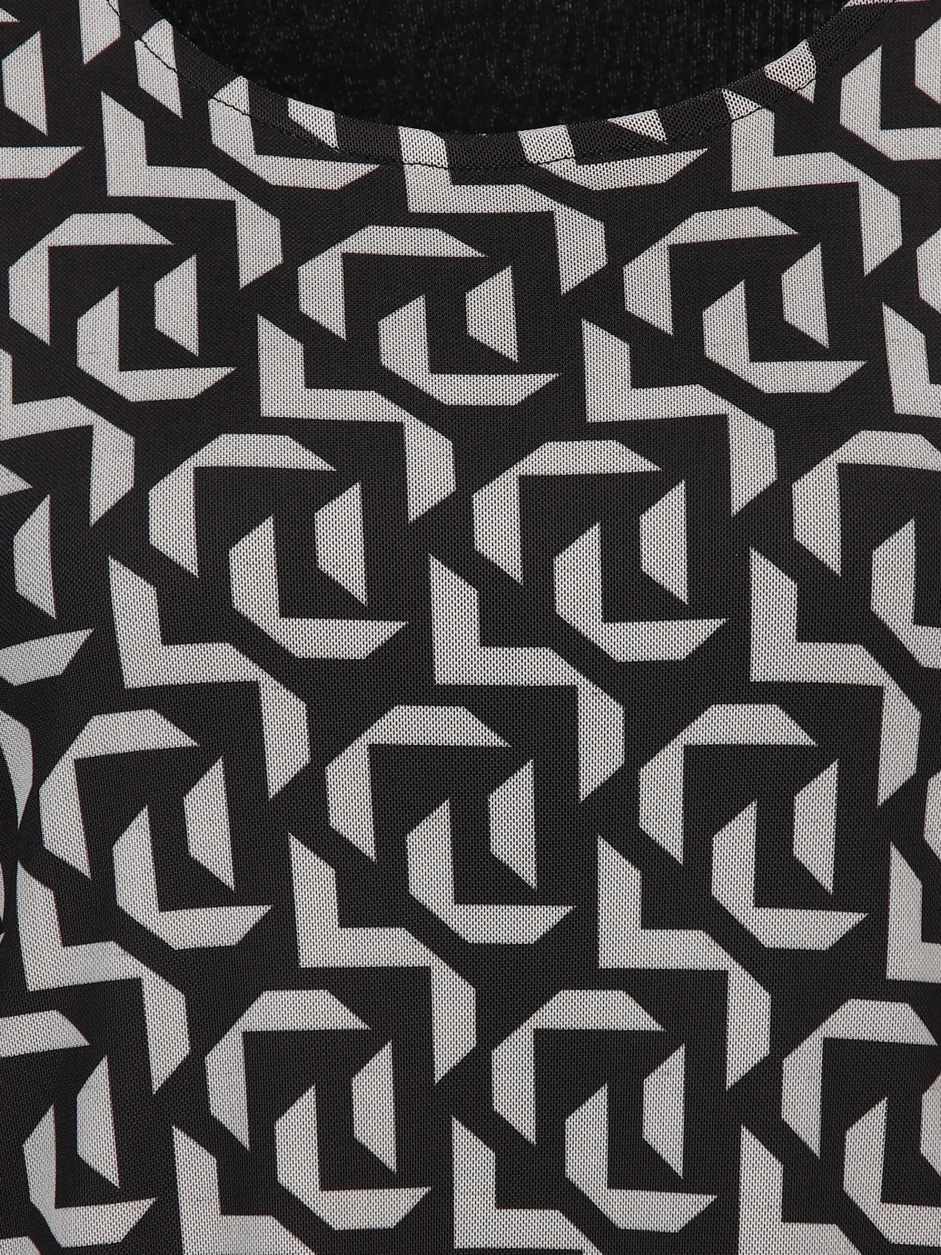 Damen Meshshirt mit Alloverprint