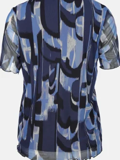 Damen Meshshirt mit Alloverprint