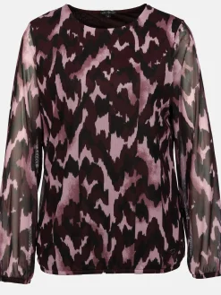 Damen Meshshirt mit Print