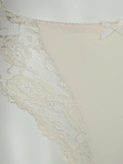 Damen Miederhose mit Spitzenbesatz