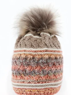 Damen Mütze mit Bommel