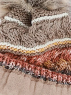 Damen Mütze mit Bommel