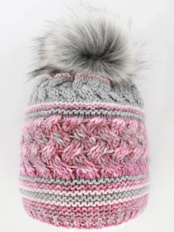 Damen Mütze mit Bommel