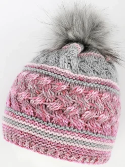 Damen Mütze mit Bommel